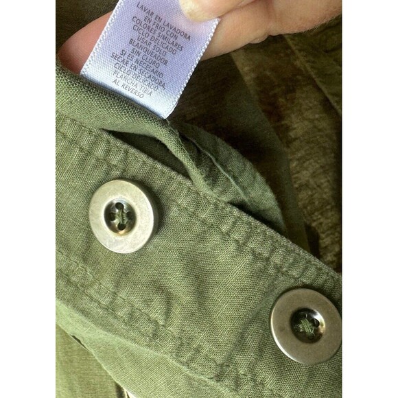 George Military Style Jacket‎ Linen /Cotton Women’s Size 16 Lightweight - Picture 12 of 14